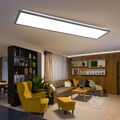 LED Panel Deckenlampe Ultraflach Deckenleuchte Indirekt Küche Wohnzimmer 80x20cm