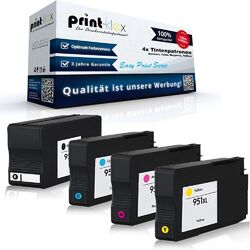 4x Premium Tintenpatronen für HP OfficeJet 950+951 XL Patronen-Easy Print Serie