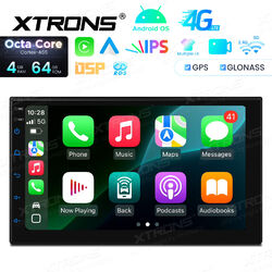 XTRONS 7" Android 14 2DIN DSP Autoradio Octa Core 4G LTE GPS Navi WiFi 4+64G USB