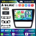 DAB+ 4+64G Android 15 Autoradio Carplay RDS GPS Navi für Skoda Yeti 5L 2009-2017