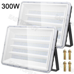 2x300W LED Fluter Außenstrahler Scheinwerfer Arbeitslampe Baustrahler Floodlight
