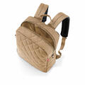 reisenthel classic backpack M, Rucksack, Handgepäck-Tasche, Rhombus Ginger, 13 L