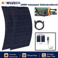 200 Watt Flexible Solarpanel Balkonkraftwerk PV Mono & 600W Mikro-Wechselrichter