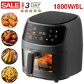 8L XXL Heißluftfritteuse Fritteuse Fritteusen Heißluft Ofen Friteuse Digitale