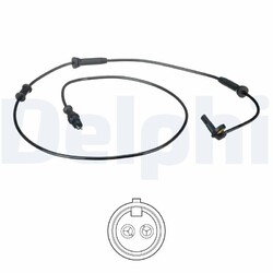 DELPHI Sensor, Raddrehzahl SS20480 passend für FIAT