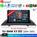 DAB+ 4+64GB Android 14 Für BMW X3 E83 2004-12 GPS Navi Autoradio Carplay BT SWC