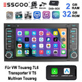 Android 14 DAB+ Carplay Autoradio Für VW Multivan T5 Touareg Transporter GPS KAM