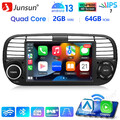 64G Android 13 Autoradio Carplay Für Fiat 500 2007-2015 GPS Nav WIFI FM DAB+ SWC