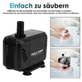 1500-3000l/h Filterpumpe Teichpumpe Super ECO Bachlaufpumpe Aquarium Wasserpumpe