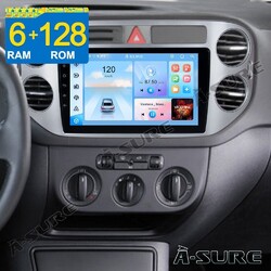 6+128GB Android 14 Autoradio Carplay DSP RDS GPS Navi für VW Tiguan 5N Golf Plus