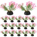  20 Pcs Aquarium Plastikpflanzen Künstliche Wasserpflanzen Aquariumpflanzen