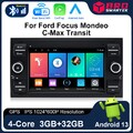 Für Ford Connect Transit MK7 Fiesta Car Radio Stereo Carplay 4G DAB+ Android 13