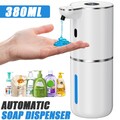 Automatischer Sensor Seifenspender Elektrischer Spender IPX5 Wasserdicht 380ml