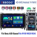 4G+64GB NAVI CarPlay Für Mercedes Sprinter 2006-2017 Autoradio Android14 WIFI FM