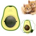 1 Stck. Zahnreinigung Spielzeug Haustier Katze gesund natürlich neuwertig Ball UK Katzenminze Avocado T1X3