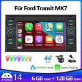 8-Kern Für Ford Focus Kuga C/S-Max Transit Android14 128G Autoradio GPS Kam RDS