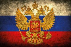 Blechschild 30x20cm gewölbt Russland Russia Flagge Fahne Deko Geschenk Schild