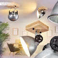 Vintage Wohn Schlaf Zimmer Beleuchtung Flur Strahler Holz/Zink Decken Lampen 