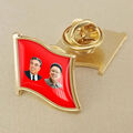 Nordkorea Flagge Pin Anstecker Kim Jong sehr selten North Korea