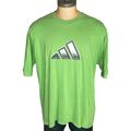 Adidas Vintage Hip Hop T-Shirt Grün Logo aus Baumwolle Alter 90 Größe XL