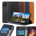 Wallet Case für SAMSUNG GALAXY A22 4G 5G Echt Leder Magnet Handy Tasche Hülle
