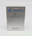 ORIGINAL SONY PS2 Memorycard 8MB - SILBER  Magic Gate - GUTER ZUSTAND