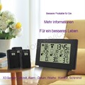 Wetterstation Digital Funk Thermometer Hygrometer mit 3 Innen Außen Sensor DHL