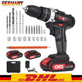 3 in 1 21V Akku Bohrhammer Set Elektro Schlagschrauber Schrauber + 2 Akku