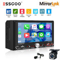 2 DIN Wireless Apple Carplay Autoradio Android Auto Bluetooth MIK Rückfahrkamera
