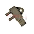 1x Sensor, Abgasdruck METZGER 0906029 passend für FIAT CITROËN/PEUGEOT MINI