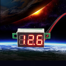 DC100V 10A Blue+Red Amp LED Dual Ammeter Voltmeter Digital Red LED Voltage Meter