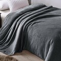 Kuscheldecke Flauschige Wohndecke Flanell Fleecedecke Sofadecke Bett Grau DE