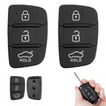 2 Stück Autoschlüssel Tastenfeld für Hyundai 3 Tasten Auto Schlüsselgehäuse T...