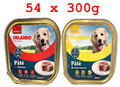 ORLANDO ADULT Hundefutter Pate mit Huhn -  Rind 54 X 300 g,  16,200 kg. MHD