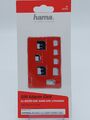Hama Adapter  Sim-Adapter-Karte Adapter Card Micro-Sim/Nano Sim Standard H5