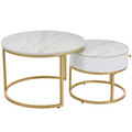 Couchtische Beistelltische 2er Set Satztisch Wohnzimmer Kaffeetisch Sofatisch