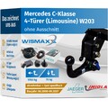 AHK vert. abnehmbar passt für Mercedes C-Klasse W203 00-07 +7pol E-Satz JAEGER