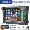 Für Opel Astra Corsa Meriva A DAB+ Autoradio Android 13 GPS Navi RDS Carplay KAM