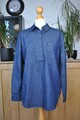 Forever 21 dunkelblaues leichtes Denim Langarm Hemd Gr. M