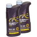 Motoröl MANNOL 5W-30 Energy Premium API SN BMW VW 2x 1 Liter Motor Öl Motoren