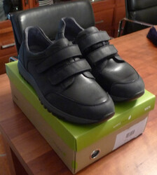 Waldläufer Herren Klettverschluss-Halbschuh Klettschuh Kletthalbschuh Gr. 9 1/2