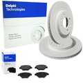 DELPHI BREMSSCHEIBEN 256mm + BELÄGE VORNE passend für KIA PICANTO 3 JA III