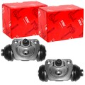 2x TRW RADBREMSZYLINDER 17,5mm passend für NISSAN MICRA TROMMELBREMSE | BWC187