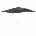 SIENA GARDEN Avio Mittelstockschirm anthrazit/olive 300x200cm Gestell Alu ant...