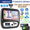DAB+ CarPlay Autoradio Android 12 GPS Navi Kamera MIK Für Opel Vivaro B 2014-19