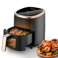 Heißluftfritteuse 6L Air-fryer 8 in 1 Heißluft-Fritteuse 1200W Mini Backofen XXL