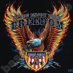 T-Shirt MILITARY UNITED STATES AIR FORCE VETS ARMED FORCES BIKER 542