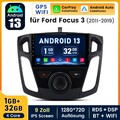Für Ford Focus MK3 2012-2018 Android 15 Autoradio CarPlay GPS Navi WIFI 1GB+32GB