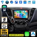 64G Android 14 IPS AutoRadio Carplay DAB+ Kam GPS Navi Für Iveco Daily 2014-2024