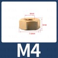 Sechskant Muttern DIN 934 Sechskantmutter M1.4 M1.6 M2 M2.5 M3 - M24 H59 Messing